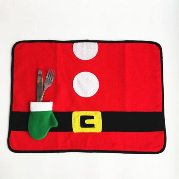 wholesale- new arrival creative table set christmas santa claus costume table placemat mats decor
wholesale- new arrival creative table set christmas santa claus costume table placemat mats decor