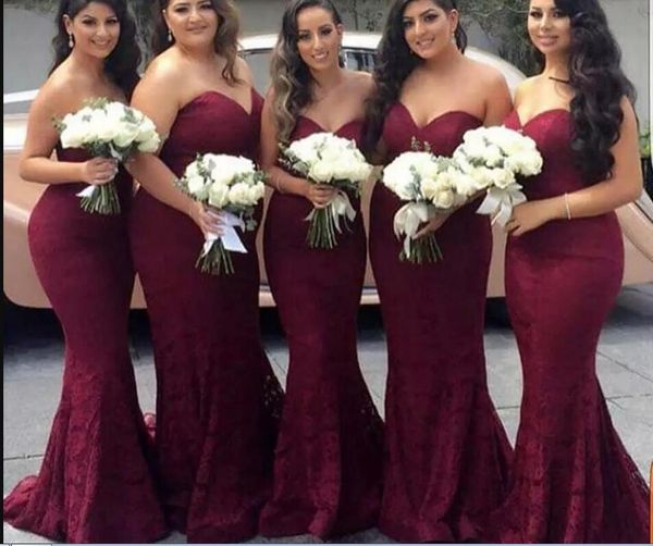 elegant burgundy sweetheart lace mermaid long bridesmaid dresses 2020 wine maid of honor wedding guest dress prom party gowns, White;pink
elegant burgundy sweetheart lace mermaid long bridesmaid dresses 2020 wine maid of honor wedding guest dress prom party gowns, White;pink
