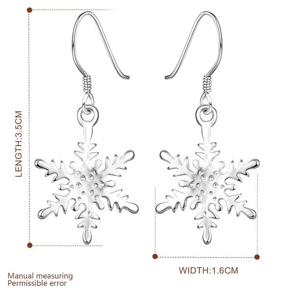 gift glossy snowflakes sterling silver plate earring fit women,wedding plated 925 silver charms earrings ee302
gift glossy snowflakes sterling silver plate earring fit women,wedding plated 925 silver charms earrings ee302