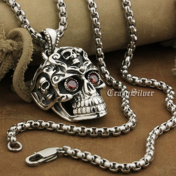 linsion 925 sterling silver red cz eyes huge smile skull mens biker rock punk pendant 8a035 stainless steel necklace 24 inches
linsion 925 sterling silver red cz eyes huge smile skull mens biker rock punk pendant 8a035 stainless steel necklace 24 inches