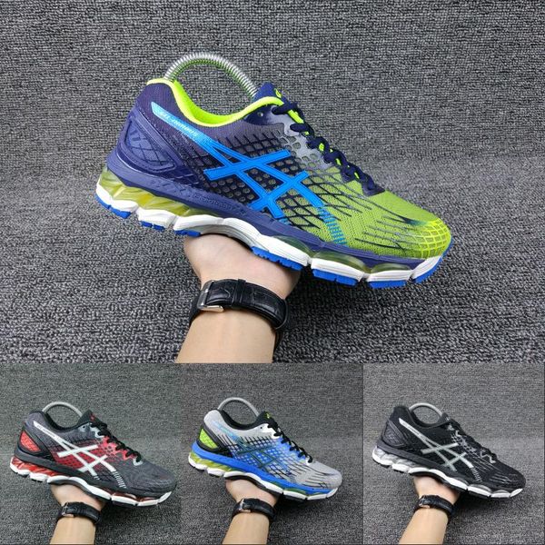 

2018 Оптовая Asics кроссовки Nimbus17 Оригинал для мужчин черный серый синий баскетбол то