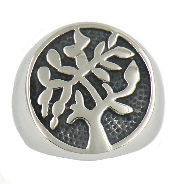fanssteel stainless steel vintage mens or wemens jewelry signet classic tree of life nature ring fashion plant ring 12w15, Silver
fanssteel stainless steel vintage mens or wemens jewelry signet classic tree of life nature ring fashion plant ring 12w15, Silver