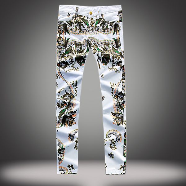 fashion white print casual pants men stretch slim small straight metrosexual tousers fashion club casual pants, Blue
fashion white print casual pants men stretch slim small straight metrosexual tousers fashion club casual pants, Blue