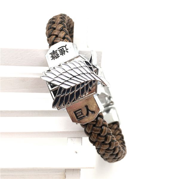 wholesale-attack on titan rope chain bracelets shingeki no kyojin scouting legion floating charms men women bangles cosplay, White
wholesale-attack on titan rope chain bracelets shingeki no kyojin scouting legion floating charms men women bangles cosplay, White