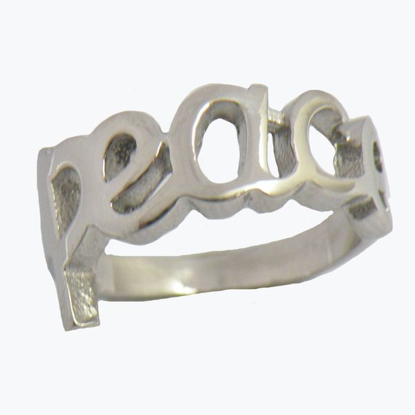 fanssteel stainless steel vintage mens or wemens jewelry signet word peace ring letters ring 12w68, Silver
fanssteel stainless steel vintage mens or wemens jewelry signet word peace ring letters ring 12w68, Silver