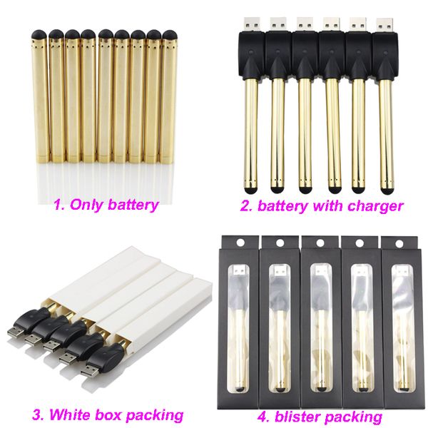 Golden O pen vape bud touch battery with USB Charger 510 thread e cigarette cartridges wax oil pens for CE3 vaporizer pen cartridges
Golden O pen vape bud touch battery with USB Charger 510 thread e cigarette cartridges wax oil pens for CE3 vaporizer pen cartridges
