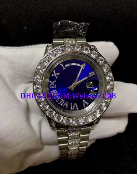 3 style mens swiss watch automatic watch blue dial roman numeral diamond dial and bezel 41mm/44mm 218248, Slivery;brown
3 style mens swiss watch automatic watch blue dial roman numeral diamond dial and bezel 41mm/44mm 218248, Slivery;brown