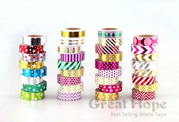 wholesale- 2016 new 6x 15mm*10m gold foil gilded paper tape send by random diy sticker decorative masking japanese washi tape rice paper l
wholesale- 2016 new 6x 15mm*10m gold foil gilded paper tape send by random diy sticker decorative masking japanese washi tape rice paper l