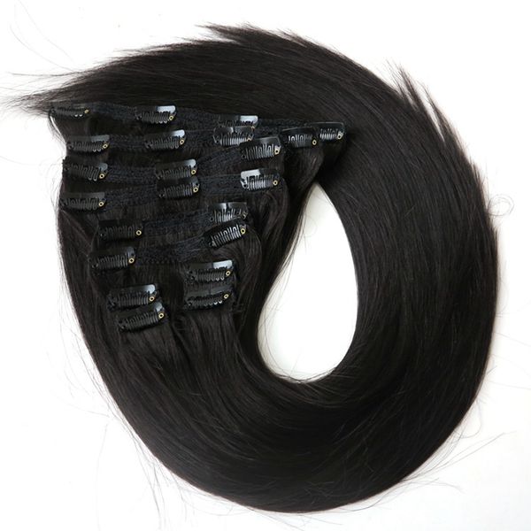 160g 22" clip in hair extensions indian remy human hair 10pcs black color, Black;brown
160g 22" clip in hair extensions indian remy human hair 10pcs black color, Black;brown