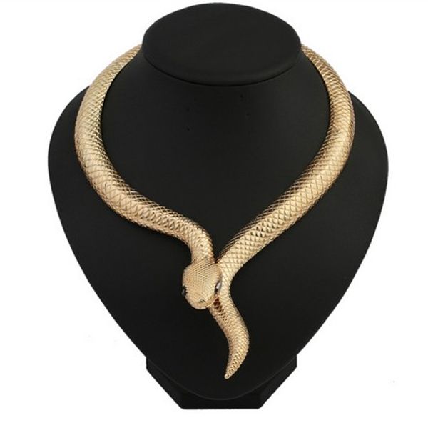 punk snake necklaces gothic gold/silver tone chokers necklaces party chokers gifts statement necklaces womens chokers, Golden;silver
punk snake necklaces gothic gold/silver tone chokers necklaces party chokers gifts statement necklaces womens chokers, Golden;silver