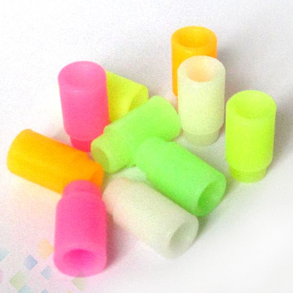 Wide bore Silicone Test Drip Tips Luminous 510 Mouthpiece Night-luminous Rubber Drip Tips Fit 510 E Cigarette Atomizer DHL Free
Wide bore Silicone Test Drip Tips Luminous 510 Mouthpiece Night-luminous Rubber Drip Tips Fit 510 E Cigarette Atomizer DHL Free