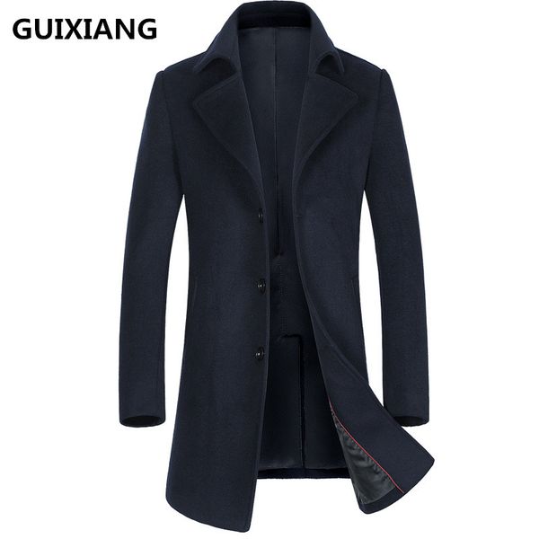 wholesale- guixiang 2017 winter men's fashion single breasted trench coat jacket men's casual trench coat jackets wool men windbre, Tan;black
wholesale- guixiang 2017 winter men's fashion single breasted trench coat jacket men's casual trench coat jackets wool men windbre, Tan;black