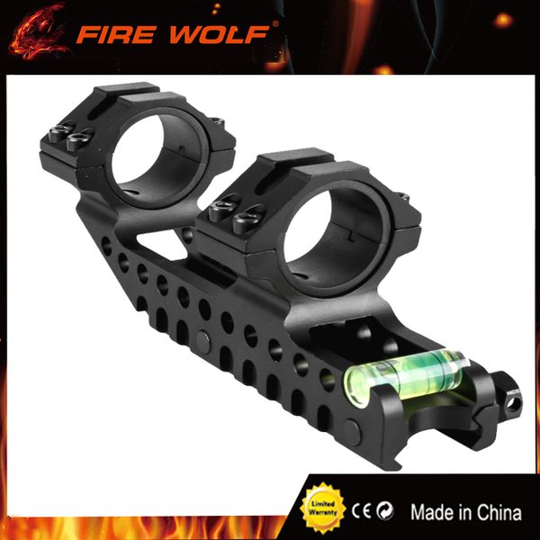 FIRE WOLF Hunting Integral Offest Ring Picatinny Weaver Rail Mount Diameter 25.4/30mm with Bubble Level for Tactical Riflescope
FIRE WOLF Hunting Integral Offest Ring Picatinny Weaver Rail Mount Diameter 25.4/30mm with Bubble Level for Tactical Riflescope