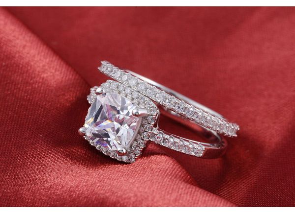 Well Man Made 2Ct Cushion Cut Synthetic Diamond Engagement Set Ring for Women Genuine 925 Sterling Silver Ring White Gold Plated
Well Man Made 2Ct Cushion Cut Synthetic Diamond Engagement Set Ring for Women Genuine 925 Sterling Silver Ring White Gold Plated