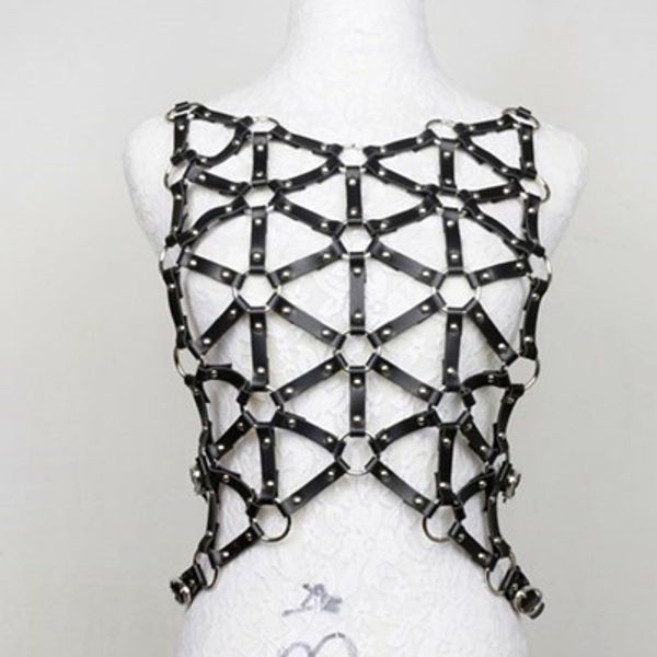 wholesale- harness,black genuine leather strap strip fashion pectoral girdle body personality suspenders weaved chained, Black;white
wholesale- harness,black genuine leather strap strip fashion pectoral girdle body personality suspenders weaved chained, Black;white