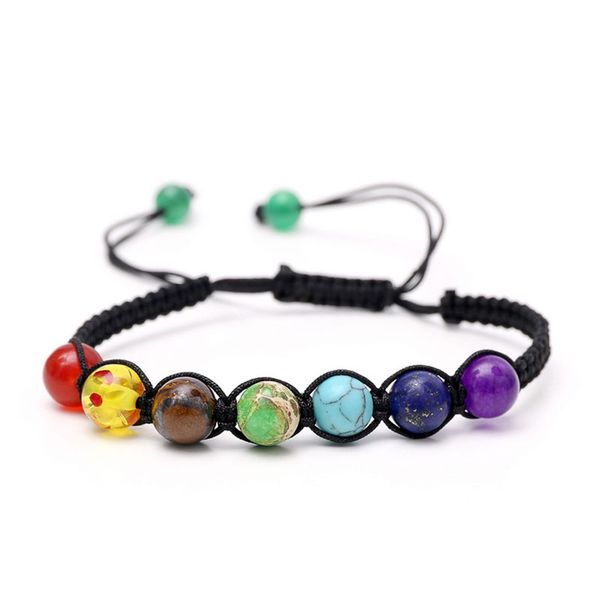 new natural stone yoga bracelet 8mm colorful chakra rope beads bracelets natural crystal agate stone energy bracelets, Golden;silver
new natural stone yoga bracelet 8mm colorful chakra rope beads bracelets natural crystal agate stone energy bracelets, Golden;silver