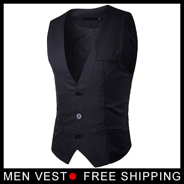 wholesale- mens vest solid formal suit vests slim fit men dress sleeveless waistcoat sale gray black wine red khaki navy, Black;white
wholesale- mens vest solid formal suit vests slim fit men dress sleeveless waistcoat sale gray black wine red khaki navy, Black;white