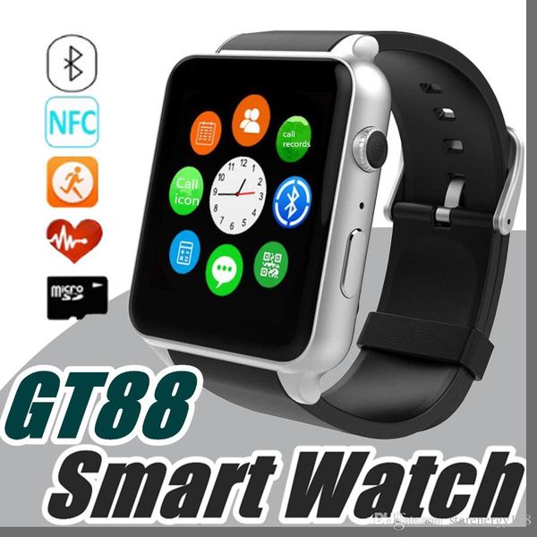 Sim card bluetooth port gt88 mart watch with heart rate monitor and wri twatch phone mate independent martphone for android io m b
Sim card bluetooth port gt88 mart watch with heart rate monitor and wri twatch phone mate independent martphone for android io m b