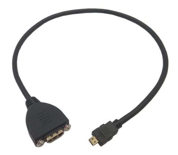 150см Micro HDMI Мужской к HDMI Женский Удлинительный кабель с винтовым креплением на пан
150см Micro HDMI Мужской к HDMI Женский Удлинительный кабель с винтовым креплением на пан