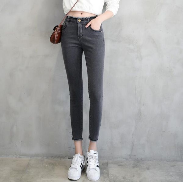 spring new high waist jeans female furry nine points trousers open fork pants female pants jw040 women's jeans, Blue
spring new high waist jeans female furry nine points trousers open fork pants female pants jw040 women's jeans, Blue