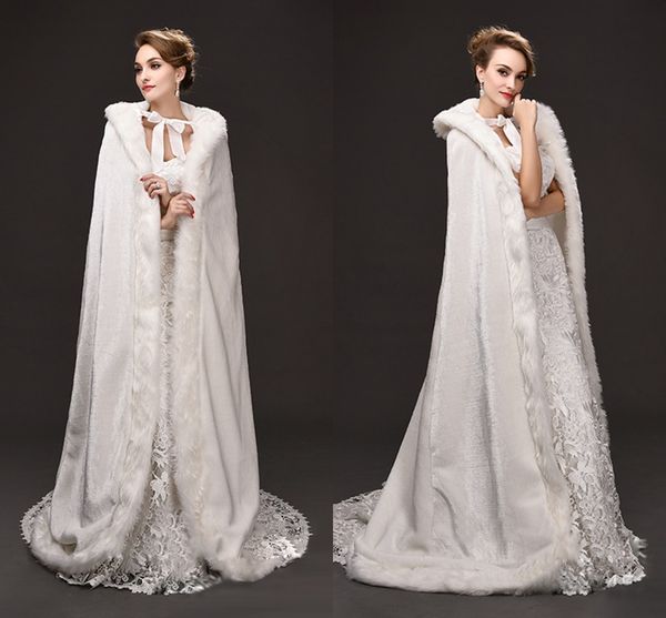 sale elegant long faux fur wedding cloak with hoops for winter warm women cloaks for special occasions wedding jackets 2017 hot, White
sale elegant long faux fur wedding cloak with hoops for winter warm women cloaks for special occasions wedding jackets 2017 hot, White