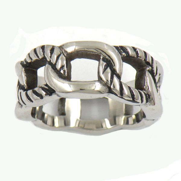 fanssteel stainless steel mens or womens punk vintage tribalrope chain plain band ring signet ring gift 11w98, Silver
fanssteel stainless steel mens or womens punk vintage tribalrope chain plain band ring signet ring gift 11w98, Silver