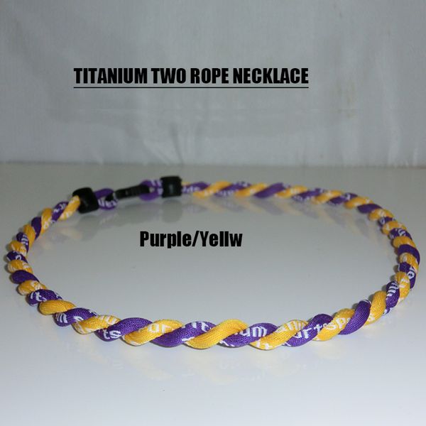 new 20" 2 rope twisted titanium sport necklace royal blue white tornado baseball, Silver
new 20" 2 rope twisted titanium sport necklace royal blue white tornado baseball, Silver