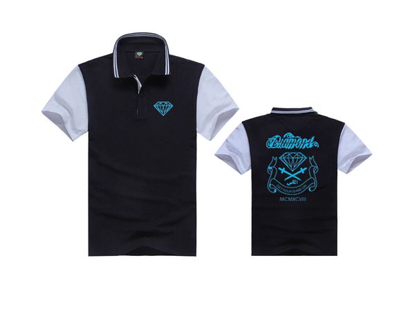 o86397 diamond supply polo t shirt cotton men casual short sleeve print crewneck mens tee shirt, White;black
o86397 diamond supply polo t shirt cotton men casual short sleeve print crewneck mens tee shirt, White;black