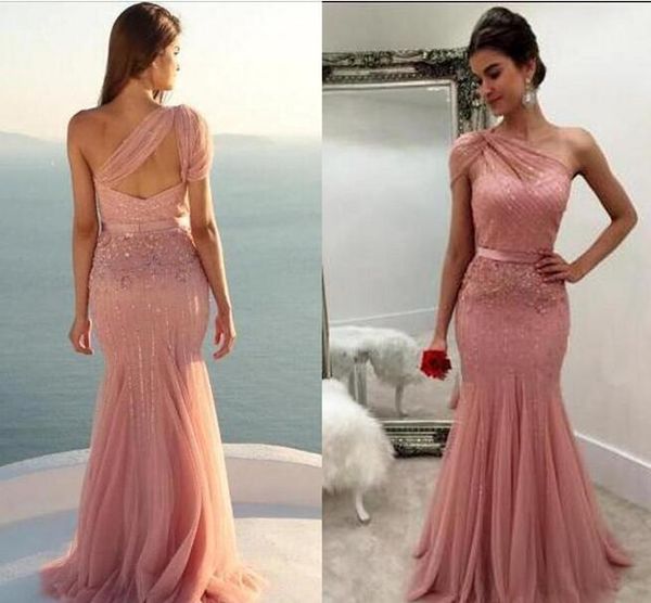 one shoulder blush pink mermaid formal prom dresses sparkly sequins party dresses open back evening gowns, Black;red
one shoulder blush pink mermaid formal prom dresses sparkly sequins party dresses open back evening gowns, Black;red