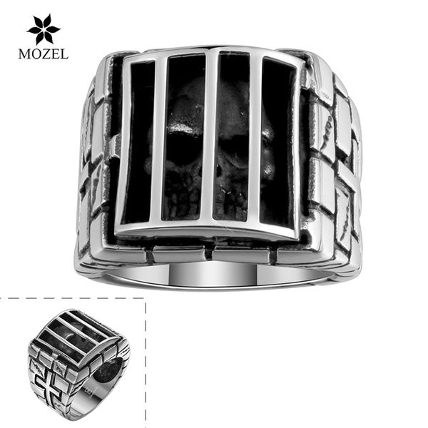 Wholesale MOZEL Jewelry 316L Stainless Steel Skeleton Design Personality Cage Skull Design Retro Stainless Steel Rings Free Shipping
Wholesale MOZEL Jewelry 316L Stainless Steel Skeleton Design Personality Cage Skull Design Retro Stainless Steel Rings Free Shipping
