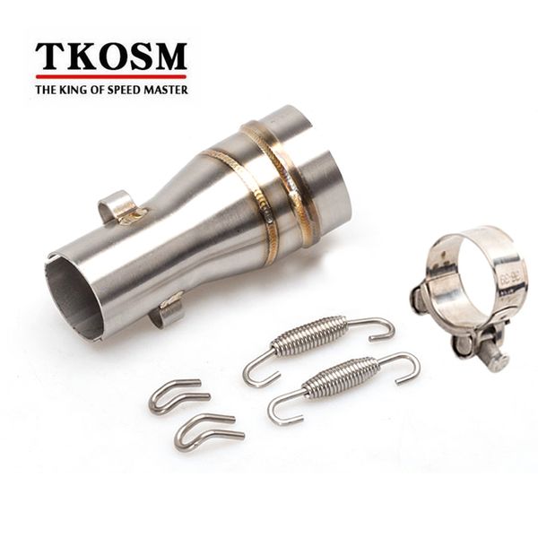 tkosm 51mm motorcycle gp exhaust muffler link pipe adapter motorbike middle pipe escape connector
tkosm 51mm motorcycle gp exhaust muffler link pipe adapter motorbike middle pipe escape connector