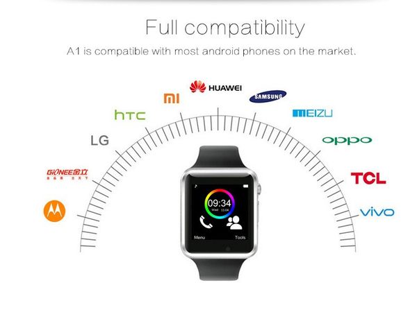 Fitness wristband A1 Smart Watch A1 Clock Sync Notifier Support Sim Card Bluetooth Connectivity Android Phone Smartwatch Watch
Fitness wristband A1 Smart Watch A1 Clock Sync Notifier Support Sim Card Bluetooth Connectivity Android Phone Smartwatch Watch