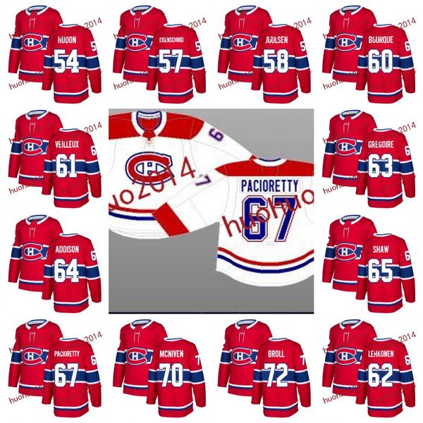 2017-2018 Montreal Canadiens 54 Charles Hudon 57 Markus Eisenschmid 58 Noah Juulsen 60 Simon Bourque 61 Yannick Veilleux Hockey Jerseys
2017-2018 Montreal Canadiens 54 Charles Hudon 57 Markus Eisenschmid 58 Noah Juulsen 60 Simon Bourque 61 Yannick Veilleux Hockey Jerseys