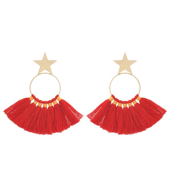 handmade bohemia retro style long tassel earrings star fan shape tassel earrings women girls delicate handcraft jewelry gift
handmade bohemia retro style long tassel earrings star fan shape tassel earrings women girls delicate handcraft jewelry gift