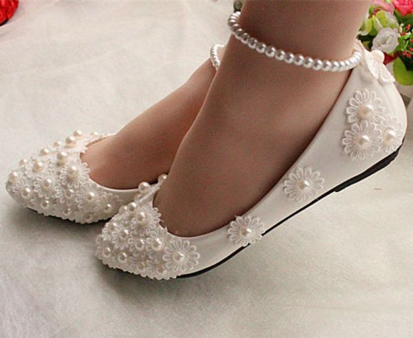 New Fashion Flat Sweet Pearl Ankle Chain Pearl Flower White Princess Bridal Wedding Party Shoes
New Fashion Flat Sweet Pearl Ankle Chain Pearl Flower White Princess Bridal Wedding Party Shoes