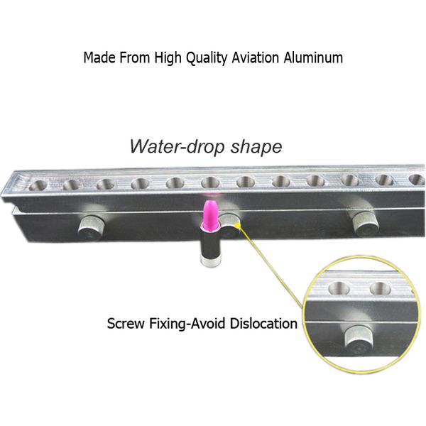 wholesale- 12 cavities/holes aluminum lipstick mold, lipstick mold aluminum _waterdrop/teardrop shape, 12.1mm. 12.7mm
wholesale- 12 cavities/holes aluminum lipstick mold, lipstick mold aluminum _waterdrop/teardrop shape, 12.1mm. 12.7mm