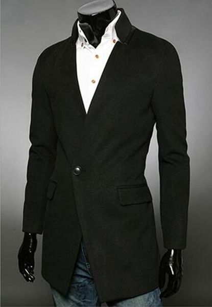 men's fashion in europe and the new autumn/winter cultivate one's morality personality favors single-breasted cloth coat / m-2xl, Black
men's fashion in europe and the new autumn/winter cultivate one's morality personality favors single-breasted cloth coat / m-2xl, Black