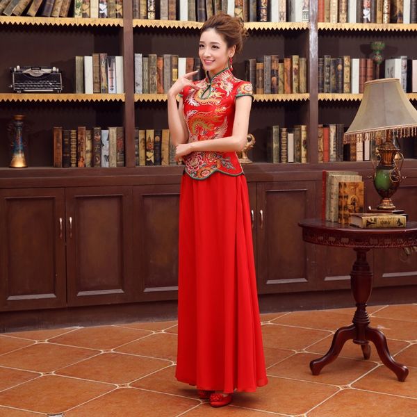 2017 new evening dresses elegant red chinese style bride gown cap sleeves ball prom party homecoming/graduation formal dress, Black;red
2017 new evening dresses elegant red chinese style bride gown cap sleeves ball prom party homecoming/graduation formal dress, Black;red