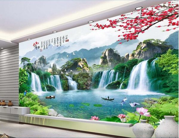 3d wallpaper custom p non-woven mural mountain waterfall lake boat decor painting picture 3d wall muals wall paper for walls 3 d
3d wallpaper custom p non-woven mural mountain waterfall lake boat decor painting picture 3d wall muals wall paper for walls 3 d