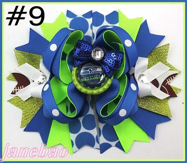 30pcs 6"team hair bows with sequin football hair clips layered bottle cap hair bow girl sport bows, Slivery;white
30pcs 6"team hair bows with sequin football hair clips layered bottle cap hair bow girl sport bows, Slivery;white