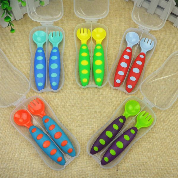 2pcs/lot baby spoon fork set children tableware utensil safety flatware infant solid feeding flatware
2pcs/lot baby spoon fork set children tableware utensil safety flatware infant solid feeding flatware