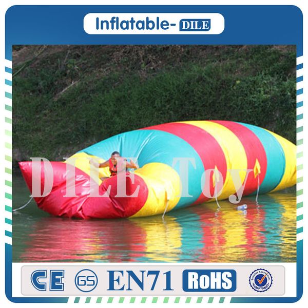 10*3m Inflatable Water Jumping Catapult Blob Pvc Inflatable Bouncers Pillow For Outdoor Fun Sports