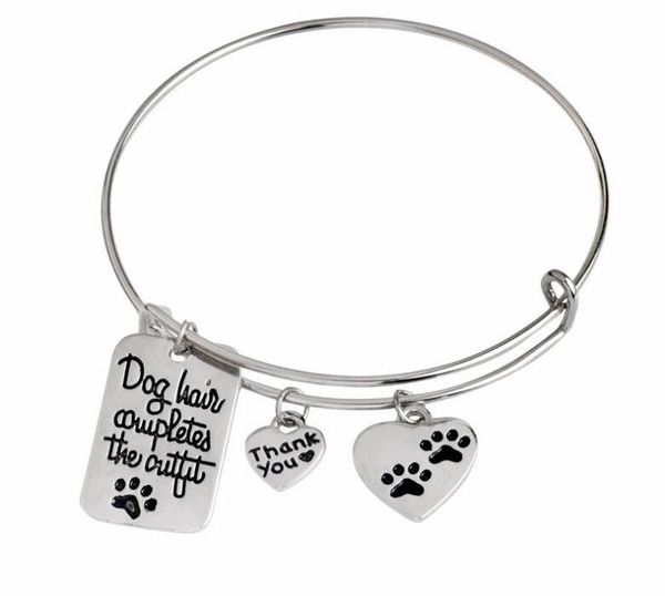 12pcs/lot dog hair completes the outfit charm bracelets mental health awareness jewelry bracelets 2017 jewelry, Golden;silver
12pcs/lot dog hair completes the outfit charm bracelets mental health awareness jewelry bracelets 2017 jewelry, Golden;silver