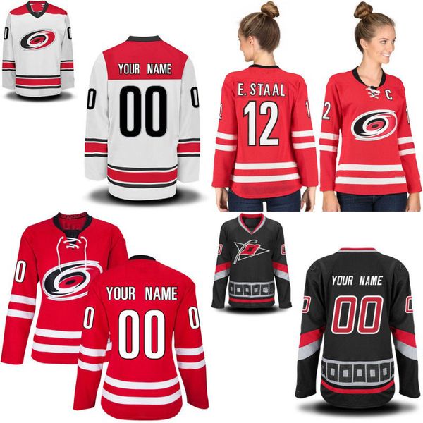 Lady Carolina Hurricanes Jersey 11 Staal 5 Noah Hanifin 14 Justin Williams 22 Brett Pesce 30 Cam Ward 74 Jaccob Slavin Hockey Jerseys 
Lady Carolina Hurricanes Jersey 11 Staal 5 Noah Hanifin 14 Justin Williams 22 Brett Pesce 30 Cam Ward 74 Jaccob Slavin Hockey Jerseys