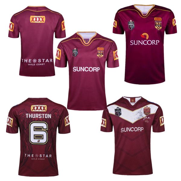 THURSTON 6 Wholesale 2017 Australian Queensland QLD Maroons Rugby jersey NSWRL Holden Blue THURSTON RUGBY JERSEY Free Shipping 
THURSTON 6 Wholesale 2017 Australian Queensland QLD Maroons Rugby jersey NSWRL Holden Blue THURSTON RUGBY JERSEY Free Shipping