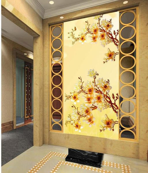 custom any size colorful magnolia flower entrance mural 3d wallpaper 3d wall papers for tv backdrop
custom any size colorful magnolia flower entrance mural 3d wallpaper 3d wall papers for tv backdrop