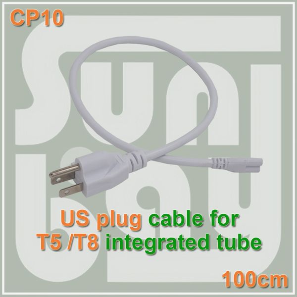T5 t8 connecting wire power cord with tandard u plug for t5 t8 integrated led tube 3 prong 100cm cable
T5 t8 connecting wire power cord with tandard u plug for t5 t8 integrated led tube 3 prong 100cm cable