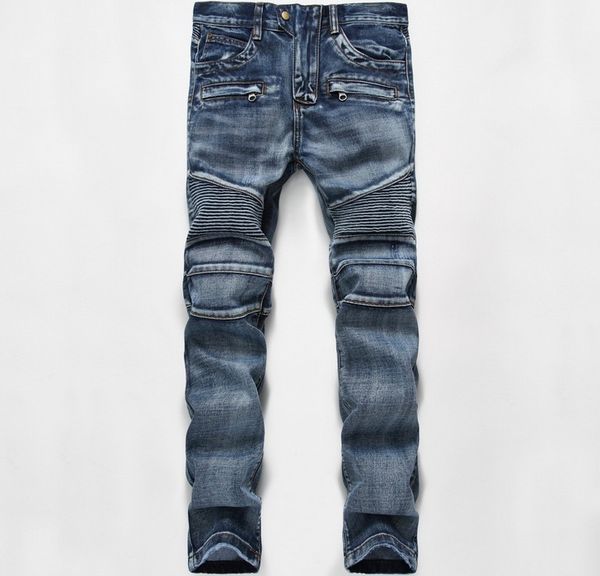 wholesale- european american style famous brand men jeans luxury men's denim trousers slim straight patchwork gentleman zipper jeans pa, Blue
wholesale- european american style famous brand men jeans luxury men's denim trousers slim straight patchwork gentleman zipper jeans pa, Blue