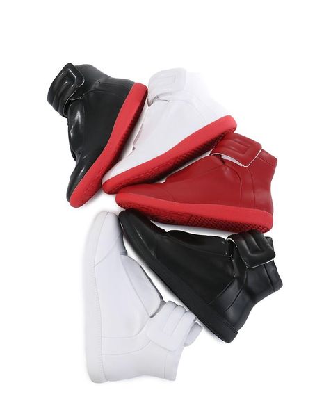 genuine leather margiela mison sneakers men's flat bottomed casual shoes men's Boots Highest version