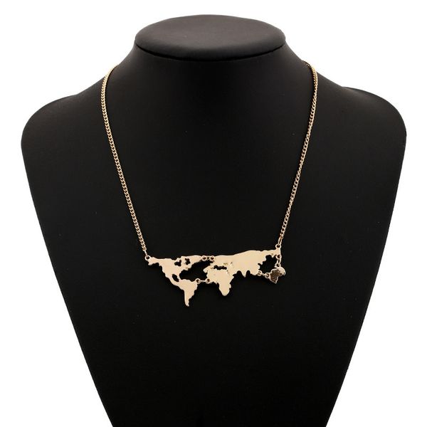 europe and the united states trend of the world map pendants necklace jewelry wholesale,the new personalized map necklace, Silver
europe and the united states trend of the world map pendants necklace jewelry wholesale,the new personalized map necklace, Silver